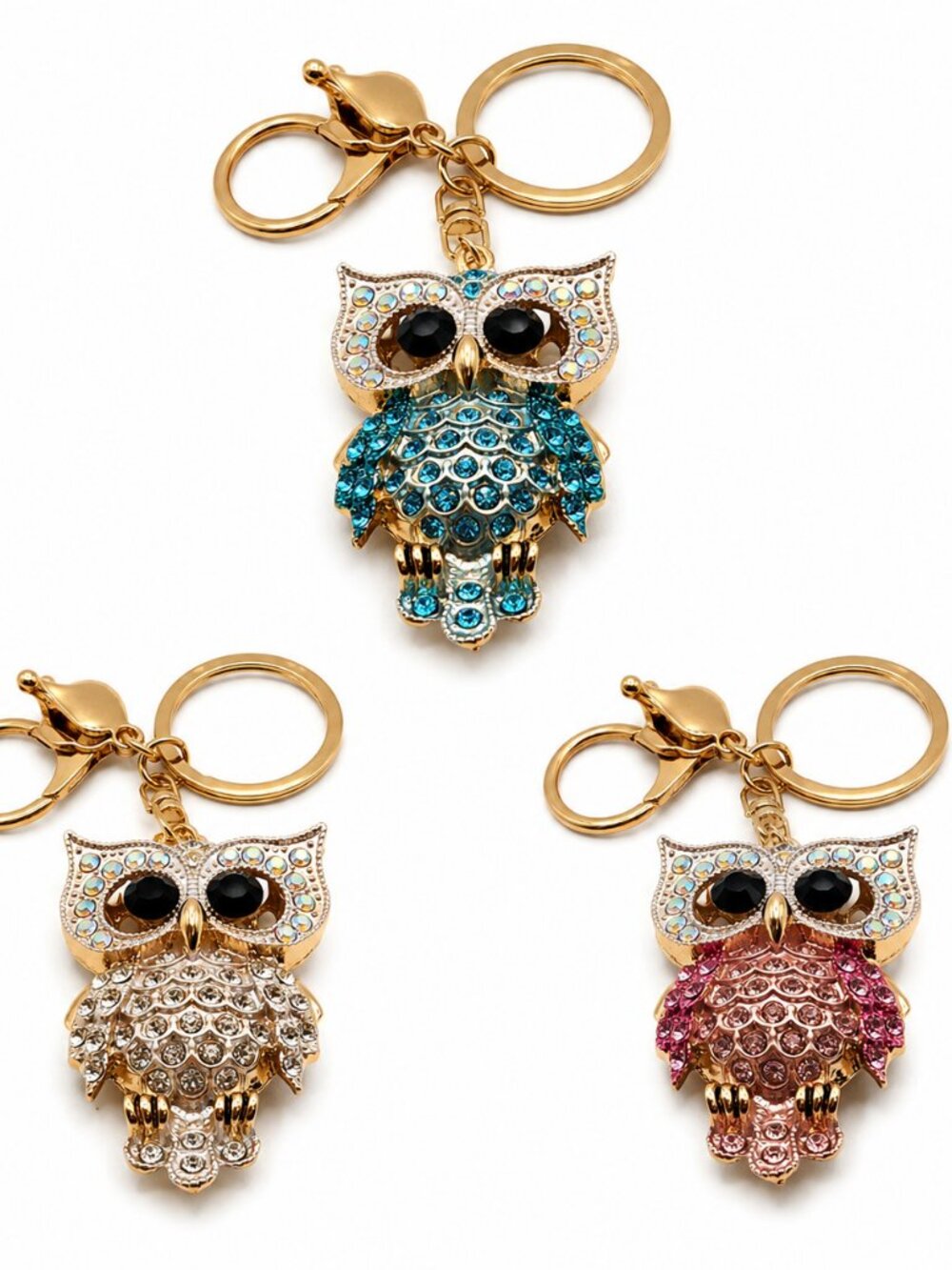 3 for $18 Adorable Owl keychains choice of color NIP